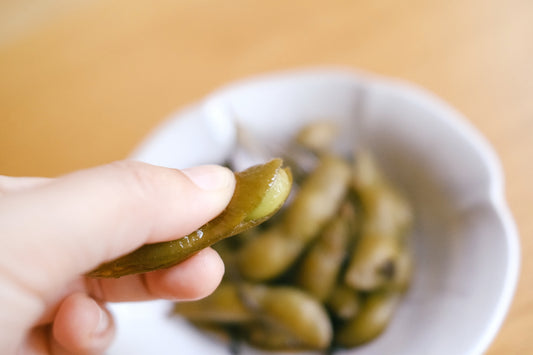 New! 烤香紅玉漬毛豆 Ruby Tea–Infused Marinated Edamame