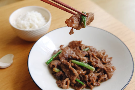 熱炒沙茶牛肉 Stir-Fried Beef with Sha Cha Sauce