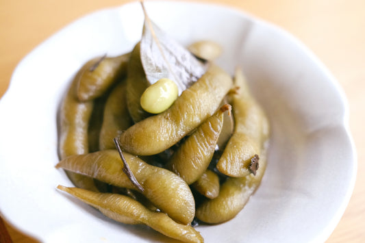 New! 烤香紅玉漬毛豆 Ruby Tea–Infused Marinated Edamame