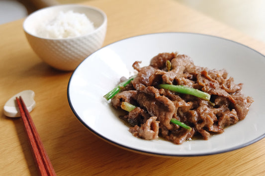 熱炒沙茶牛肉 Stir-Fried Beef with Sha Cha Sauce